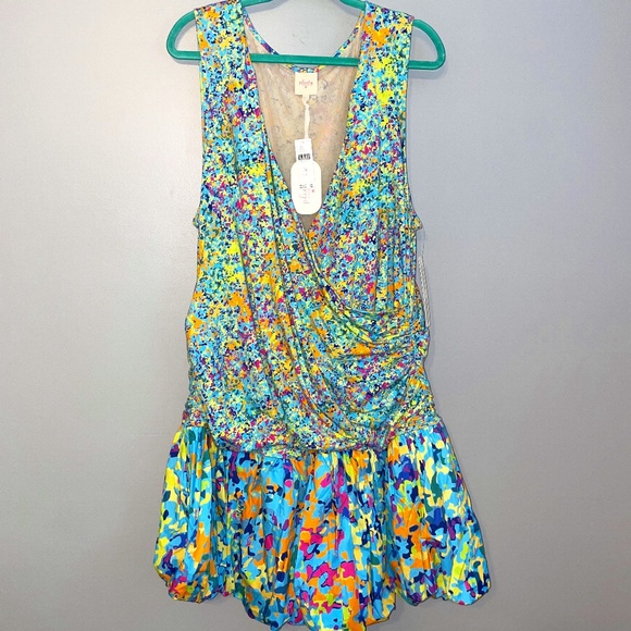 NWT Anthropologie Plenty by Tracy Reese V-Neck Bubble Dress Size 3X - Picture 4 of 9